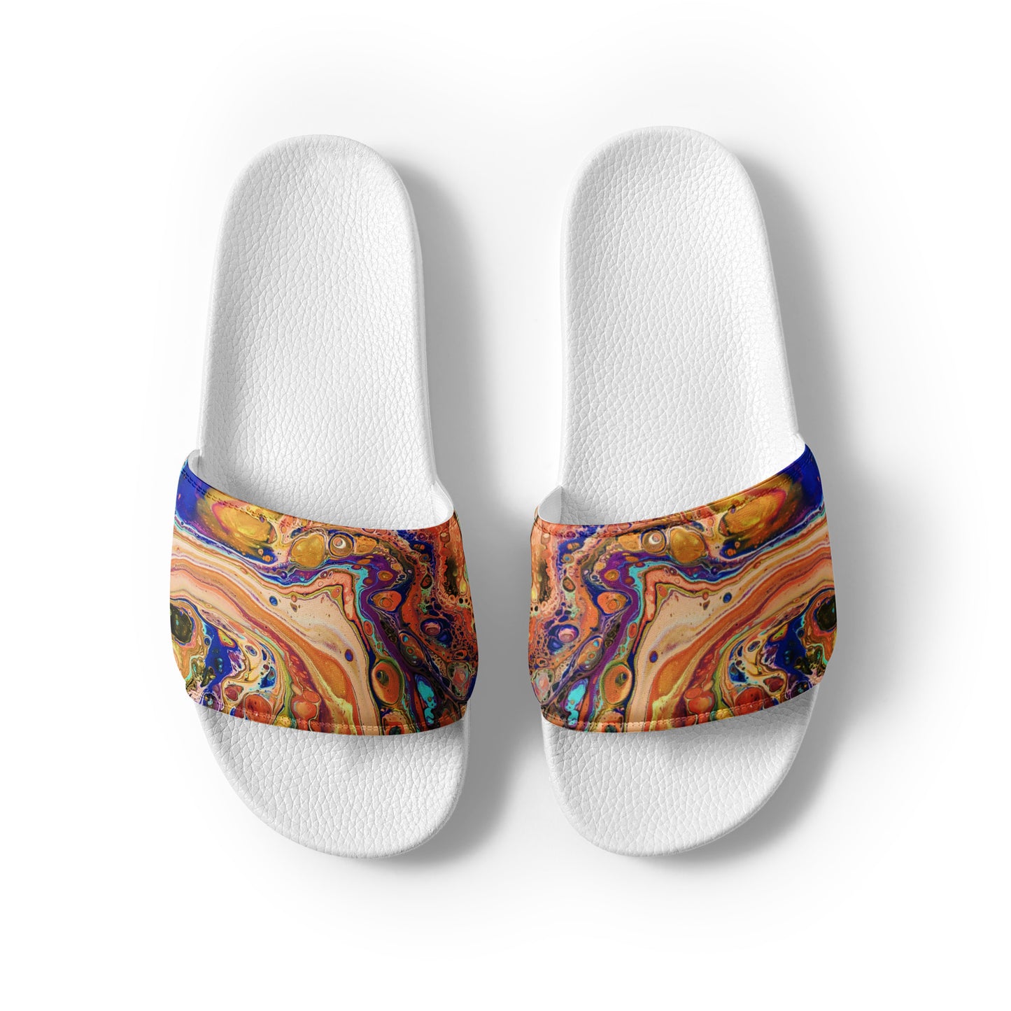 Women's Slides - Fluid Art Design - FA-011E-1