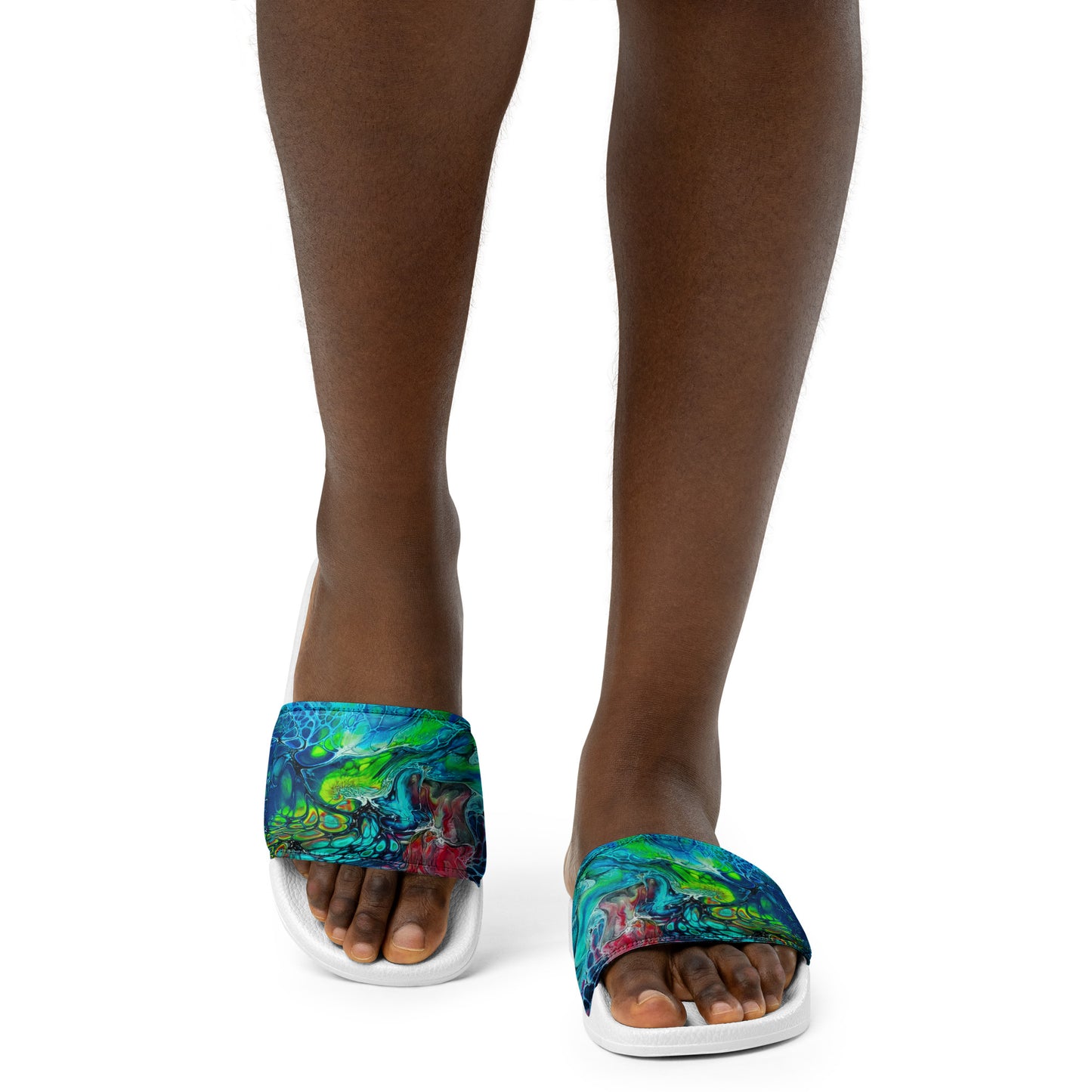 Women's Slides - Fluid Art Design - FA-013