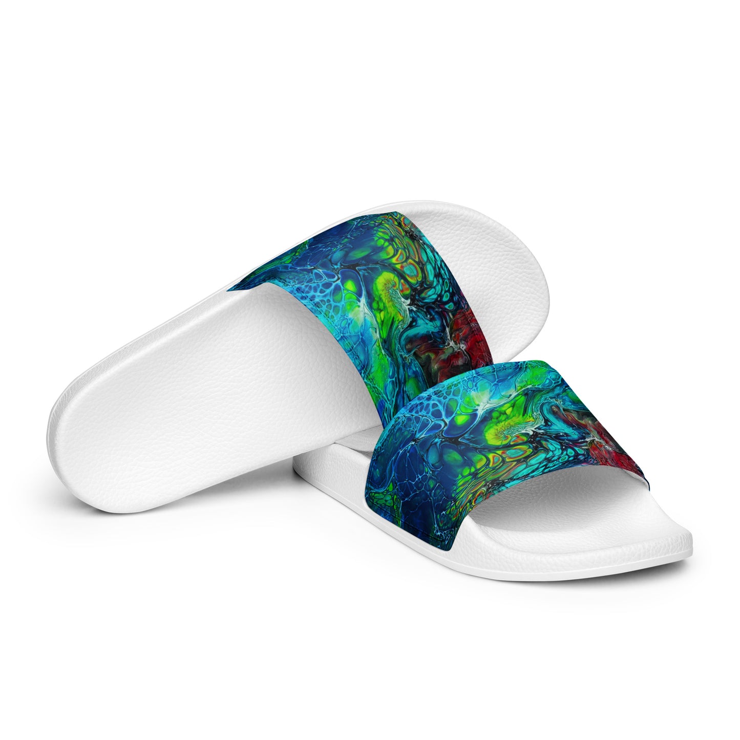 Women's Slides - Fluid Art Design - FA-013