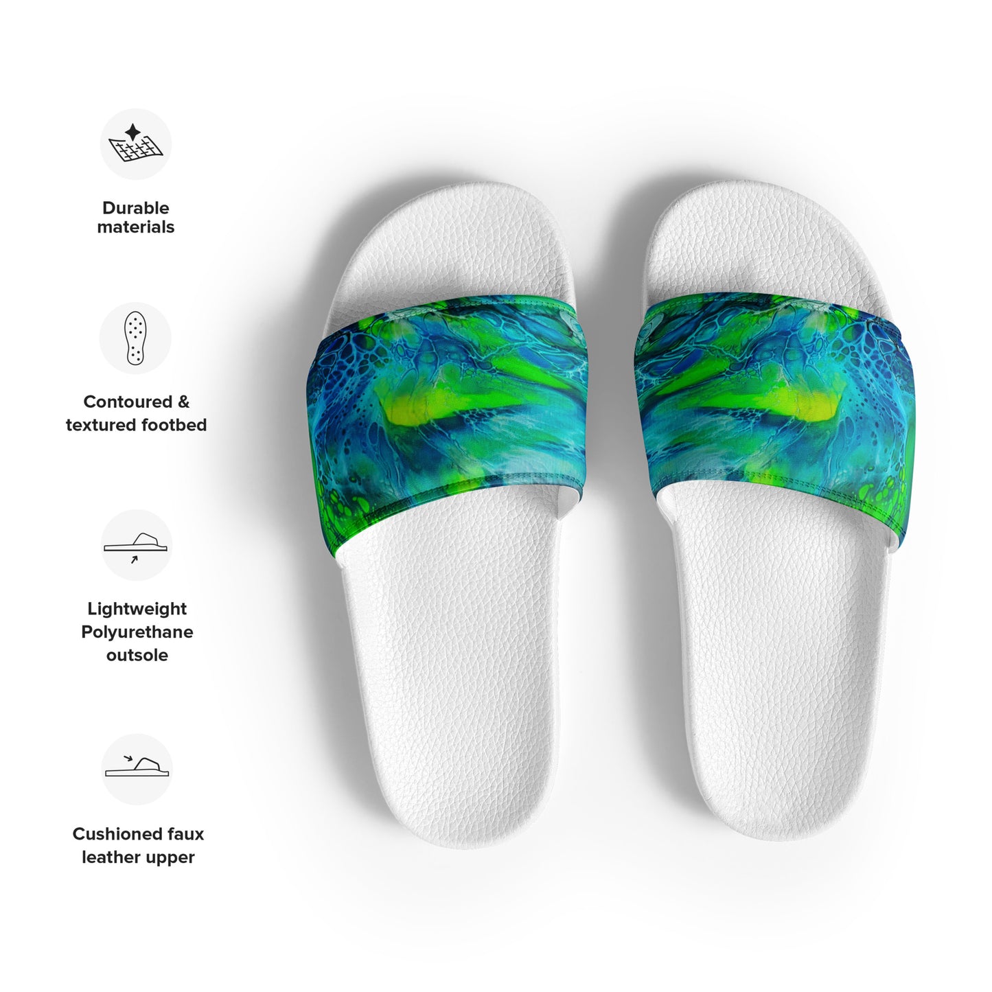 Women's Slides - Fluid Art Design - FA-013-2
