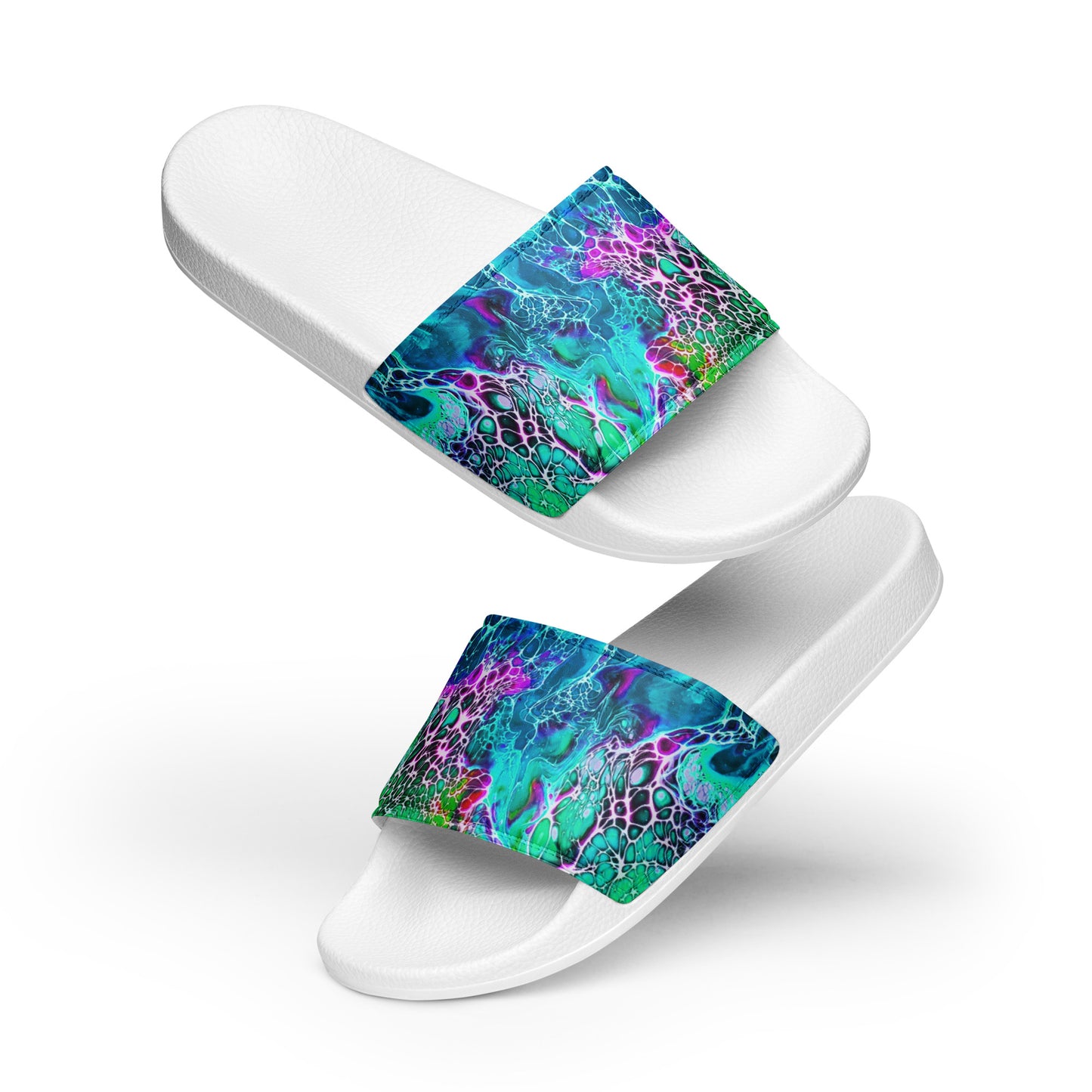 Women's Slides - Fluid Art Design - FA-012B-1
