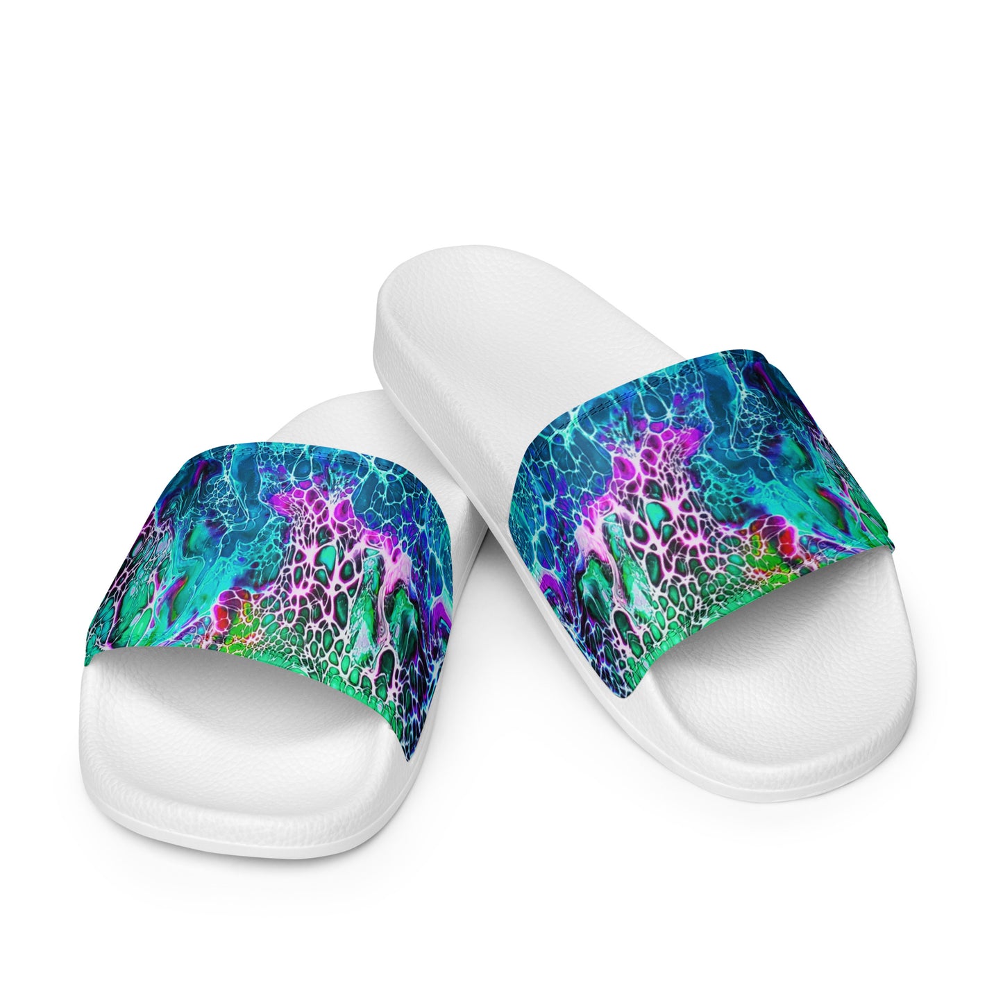 Women's Slides - Fluid Art Design - FA-012B-1