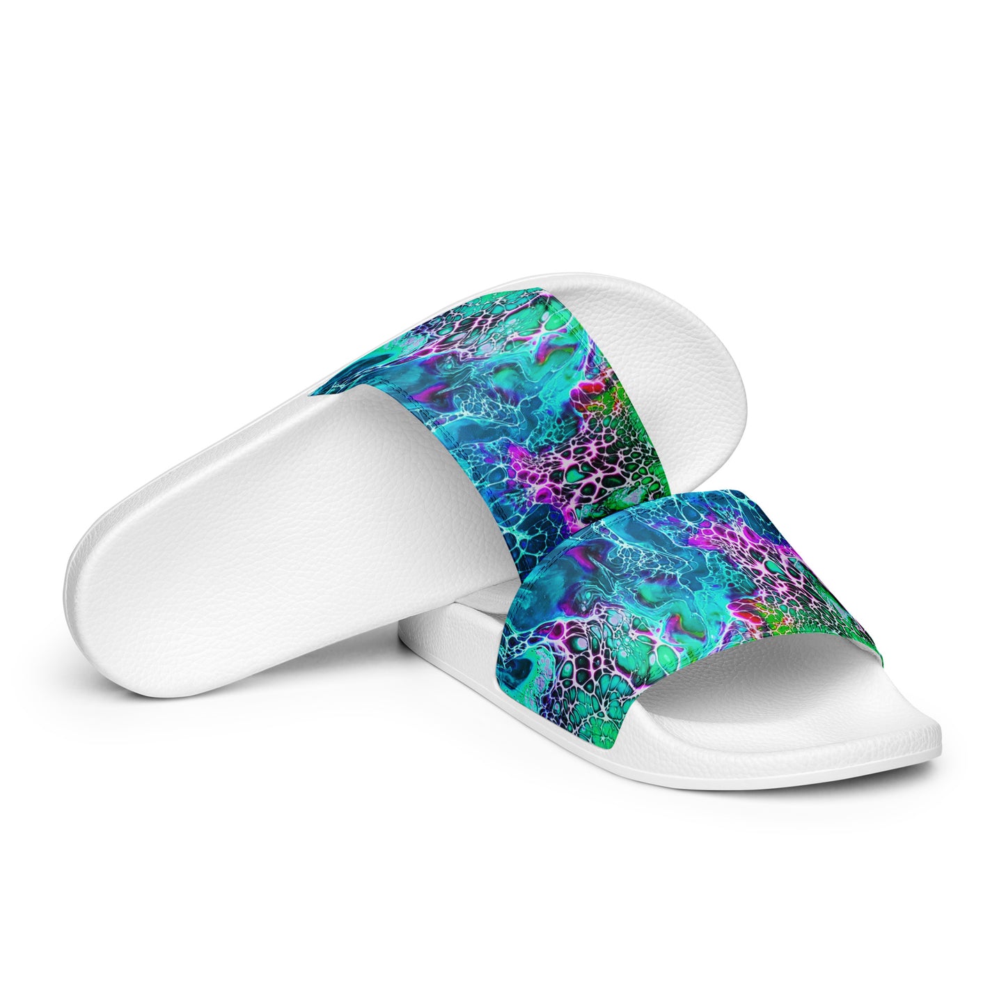 Women's Slides - Fluid Art Design - FA-012B-1