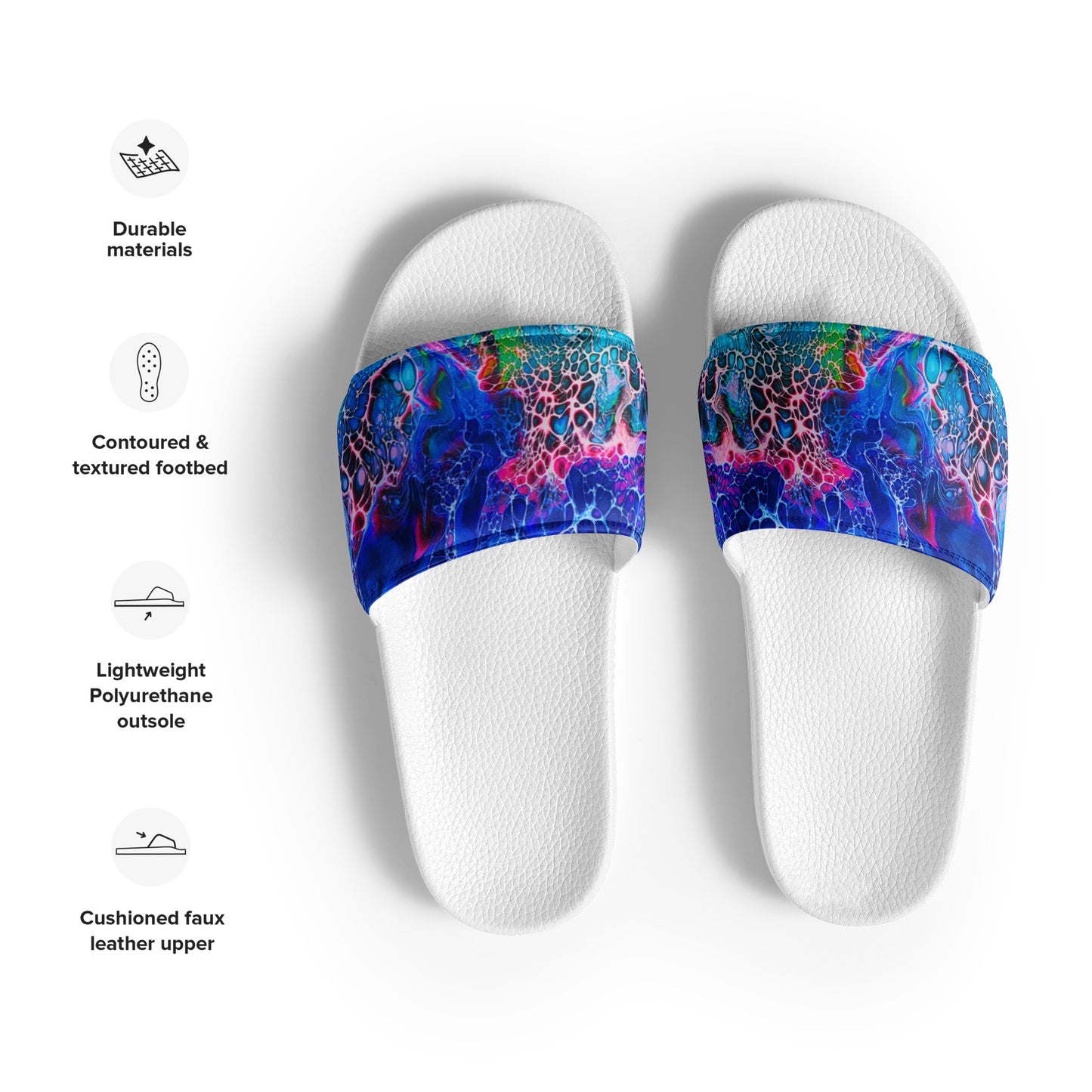 Women's Slides - Fluid Art Design - FA-012-1
