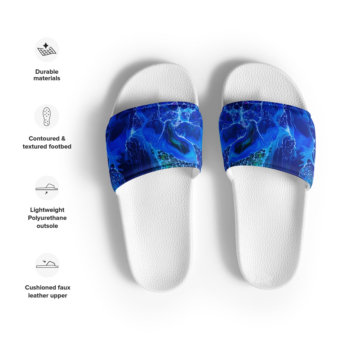 Women's Slides - Fluid Art Design - FA-012-2
