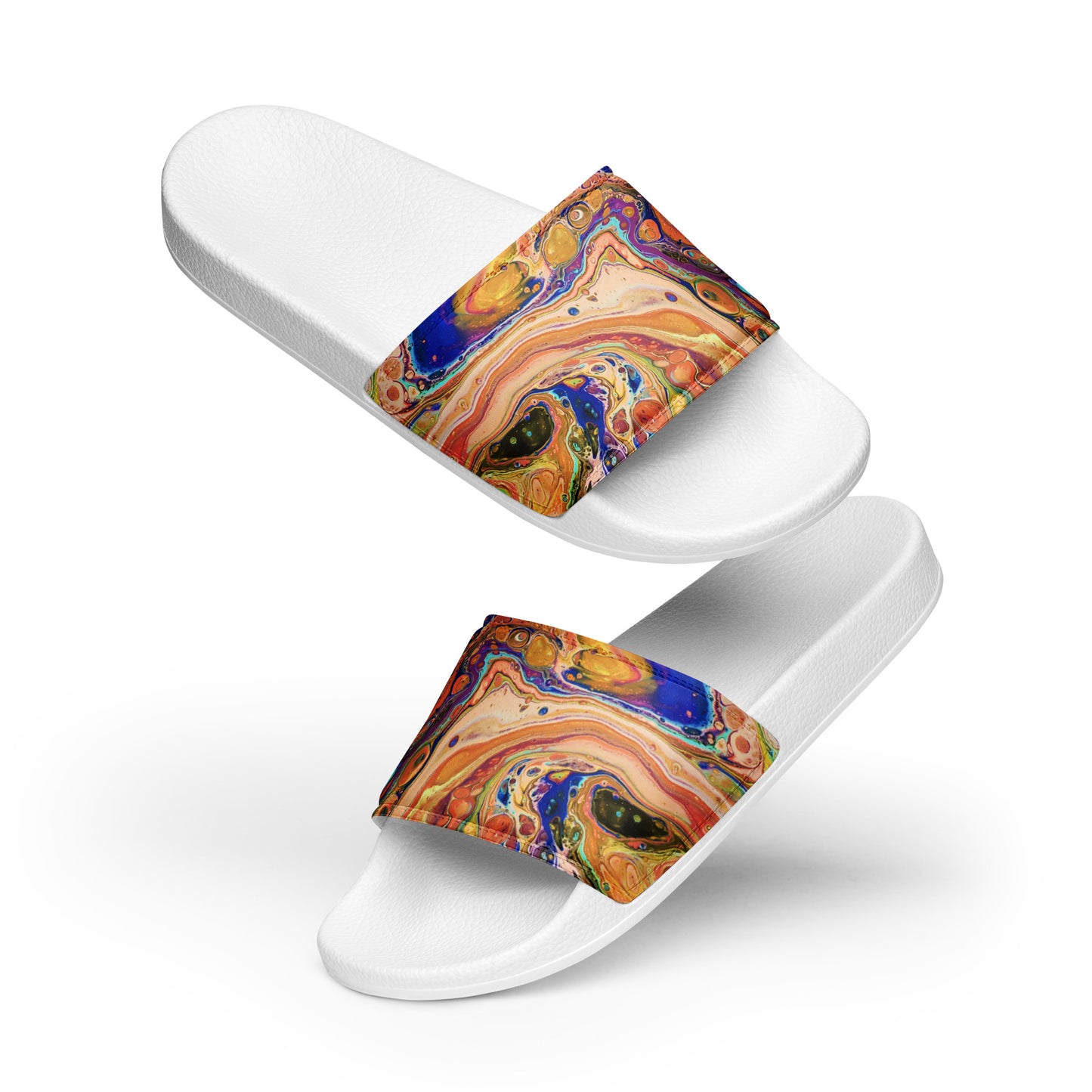 Women's Slides - Fluid Art Design - FA-011E-1