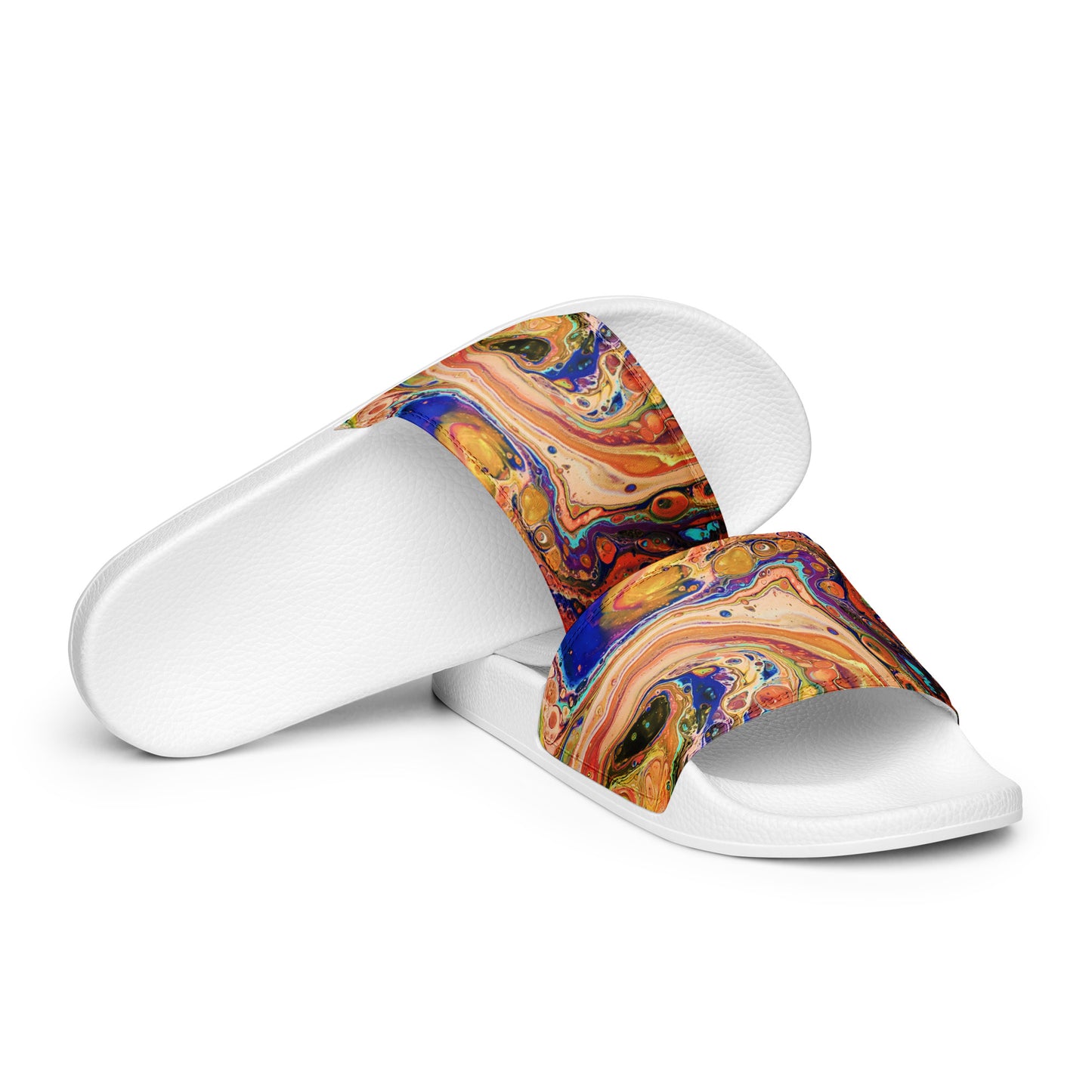 Women's Slides - Fluid Art Design - FA-011E-1