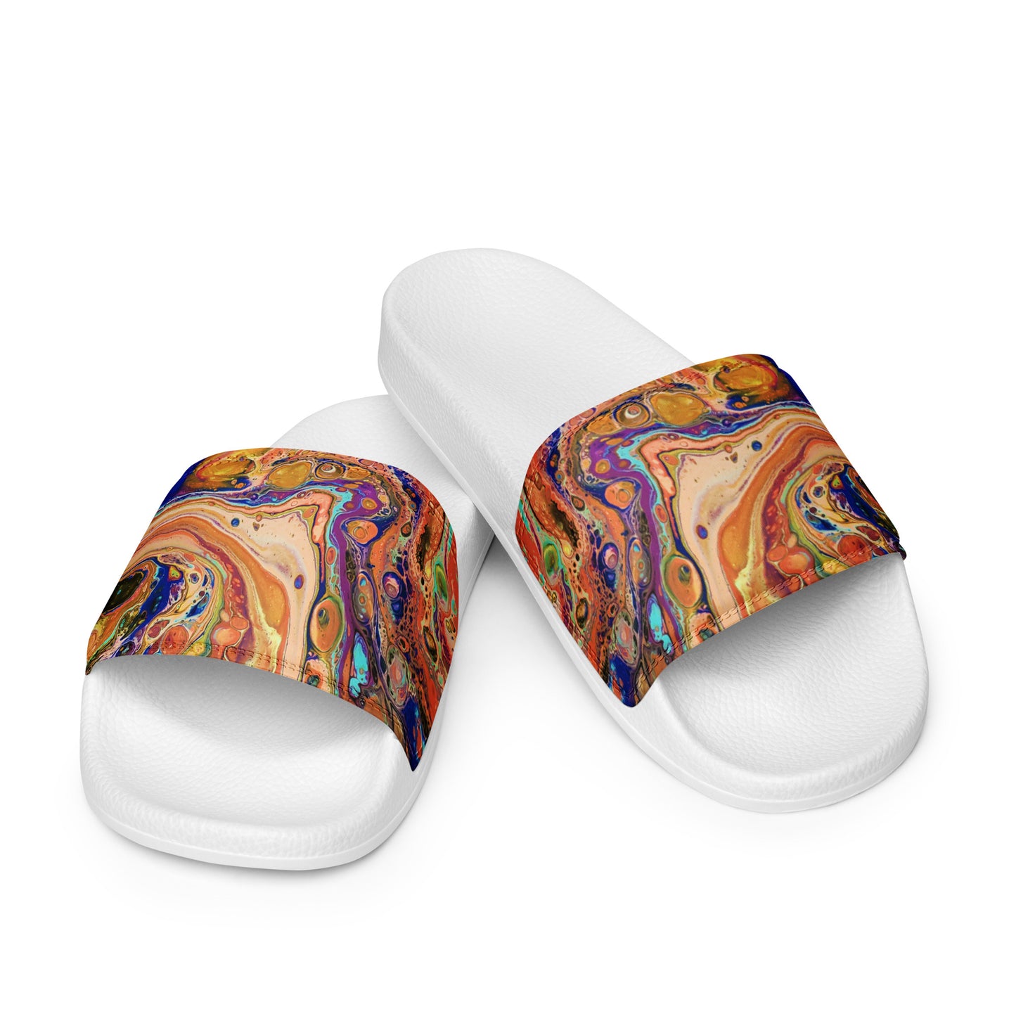Women's Slides - Fluid Art Design - FA-011E-1