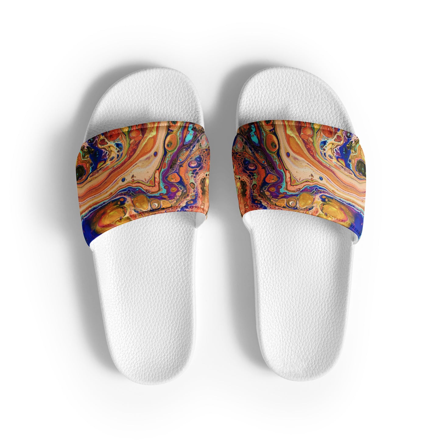 Women's Slides - Fluid Art Design - FA-011E-1