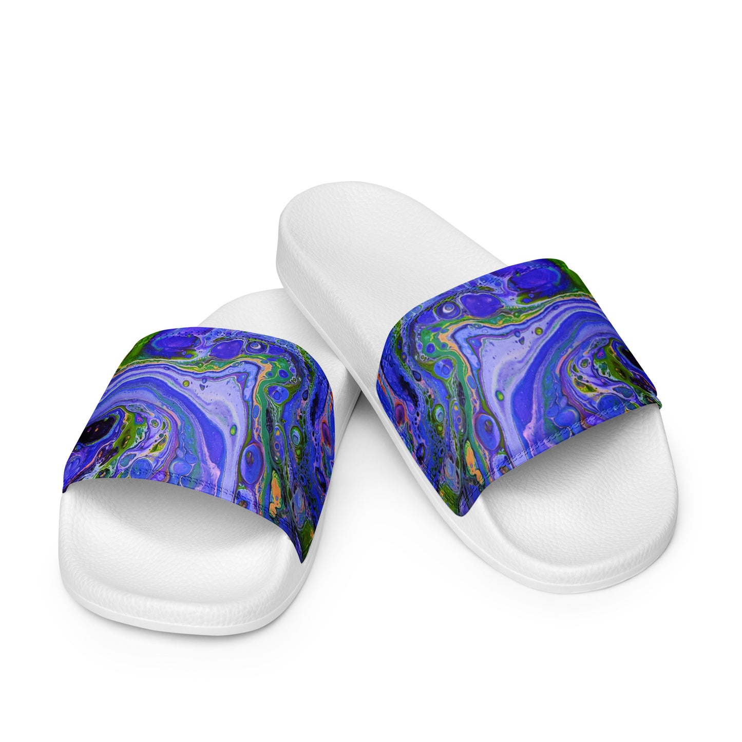 Women's Slides - Fluid Art Design - FA-011B-1