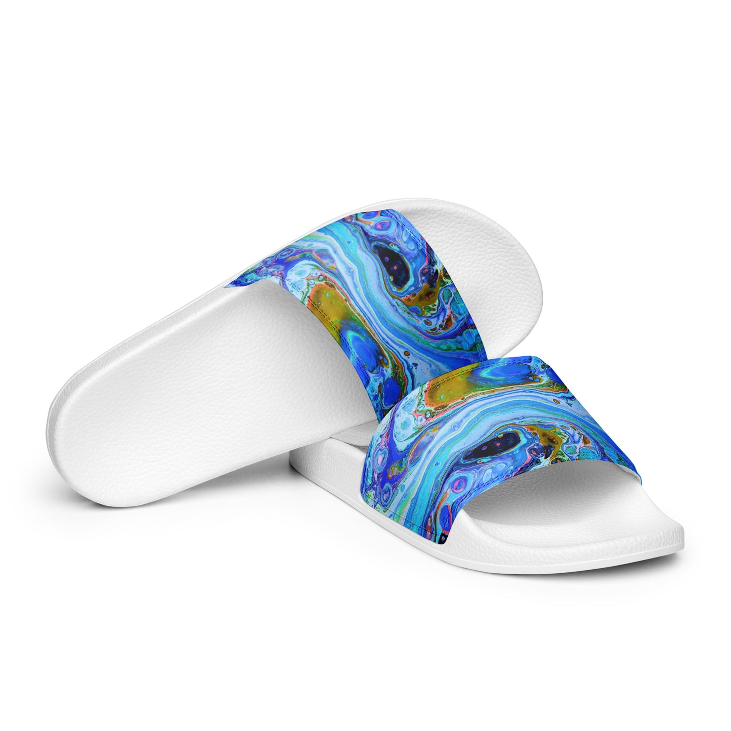 Women's Slides - Fluid Art Design - FA-011A-1