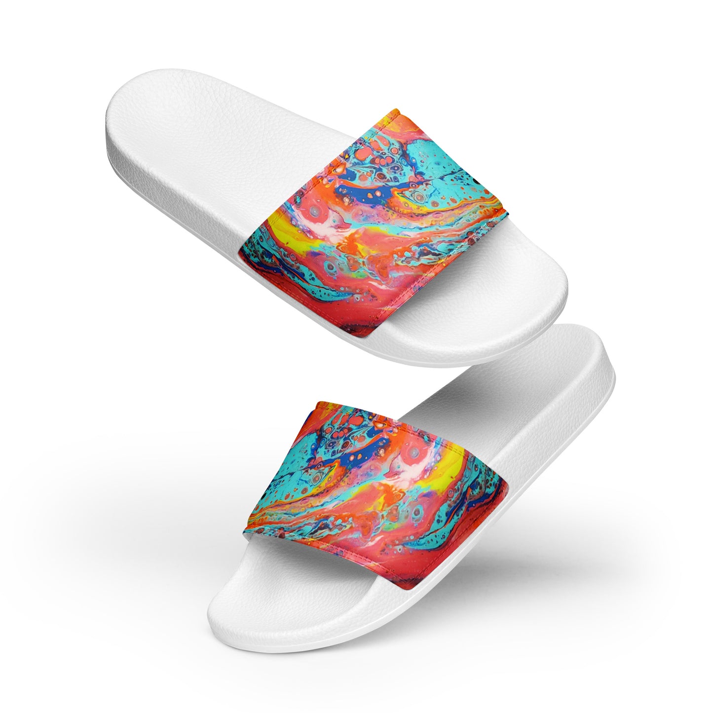 Women's Slides - Fluid Art Design - FA-008-2