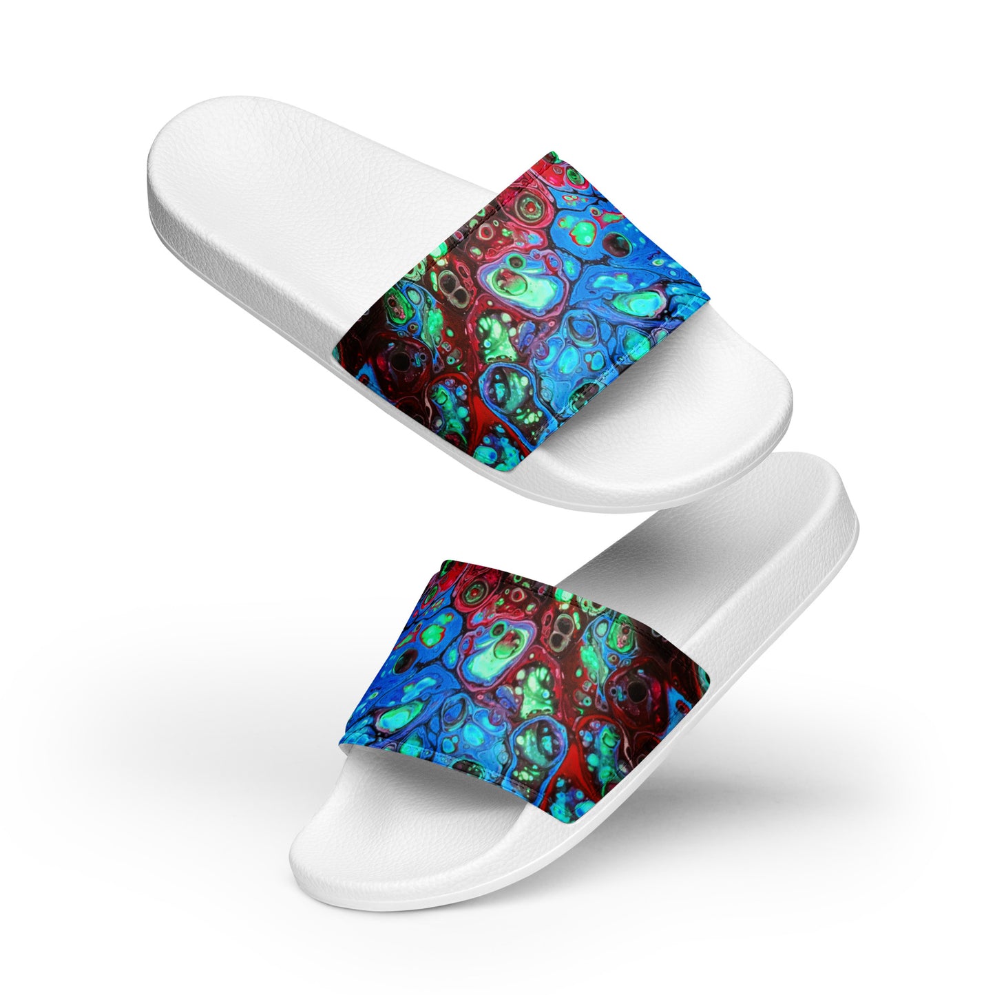 Women's Slides - Fluid Art Design - FA-007C-1