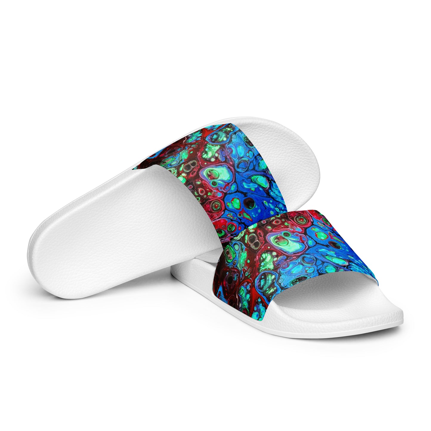 Women's Slides - Fluid Art Design - FA-007C-1