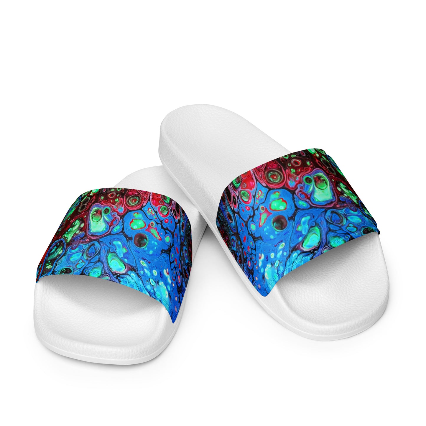 Women's Slides - Fluid Art Design - FA-007C-1