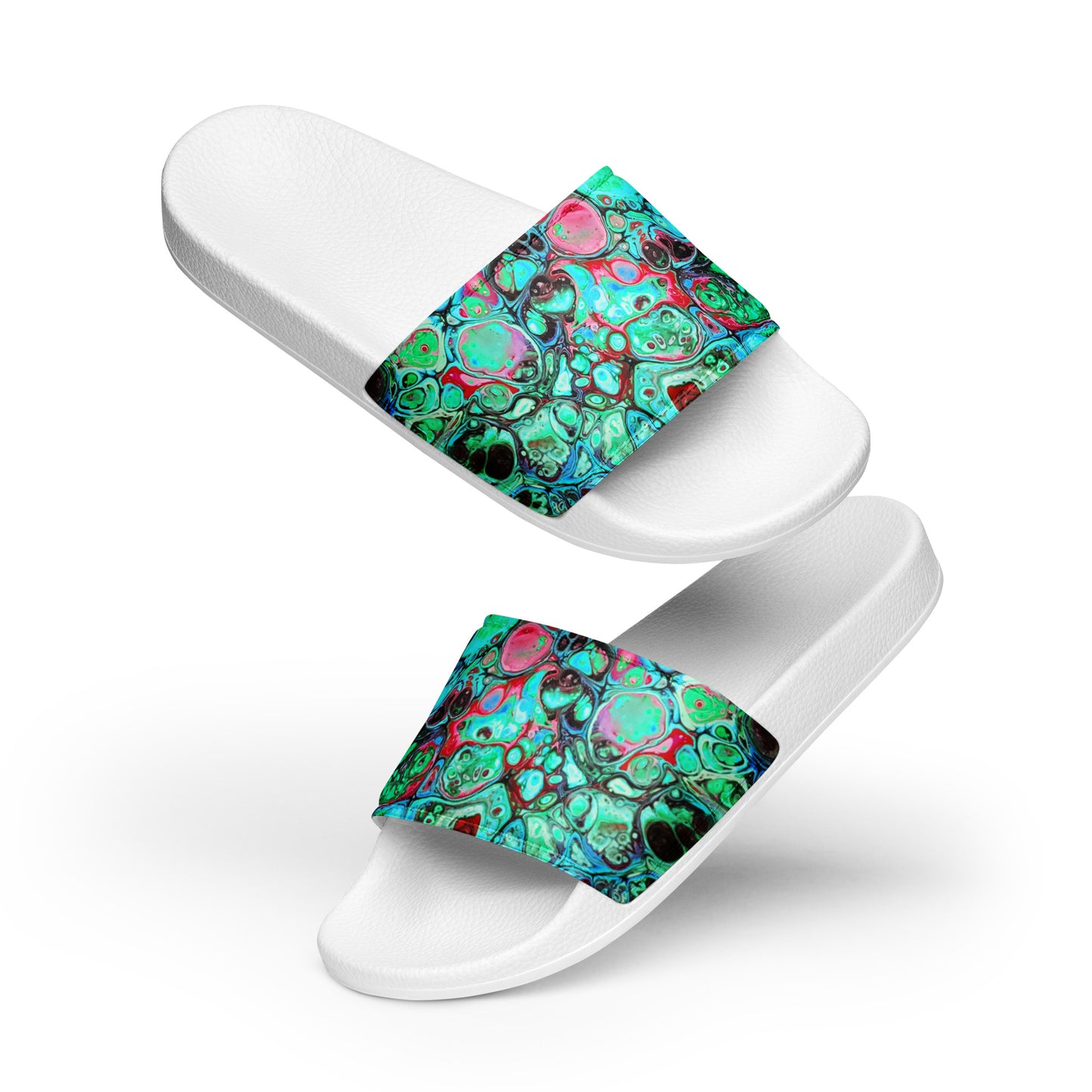 Women's Slides - Fluid Art Design - FA-007C-2