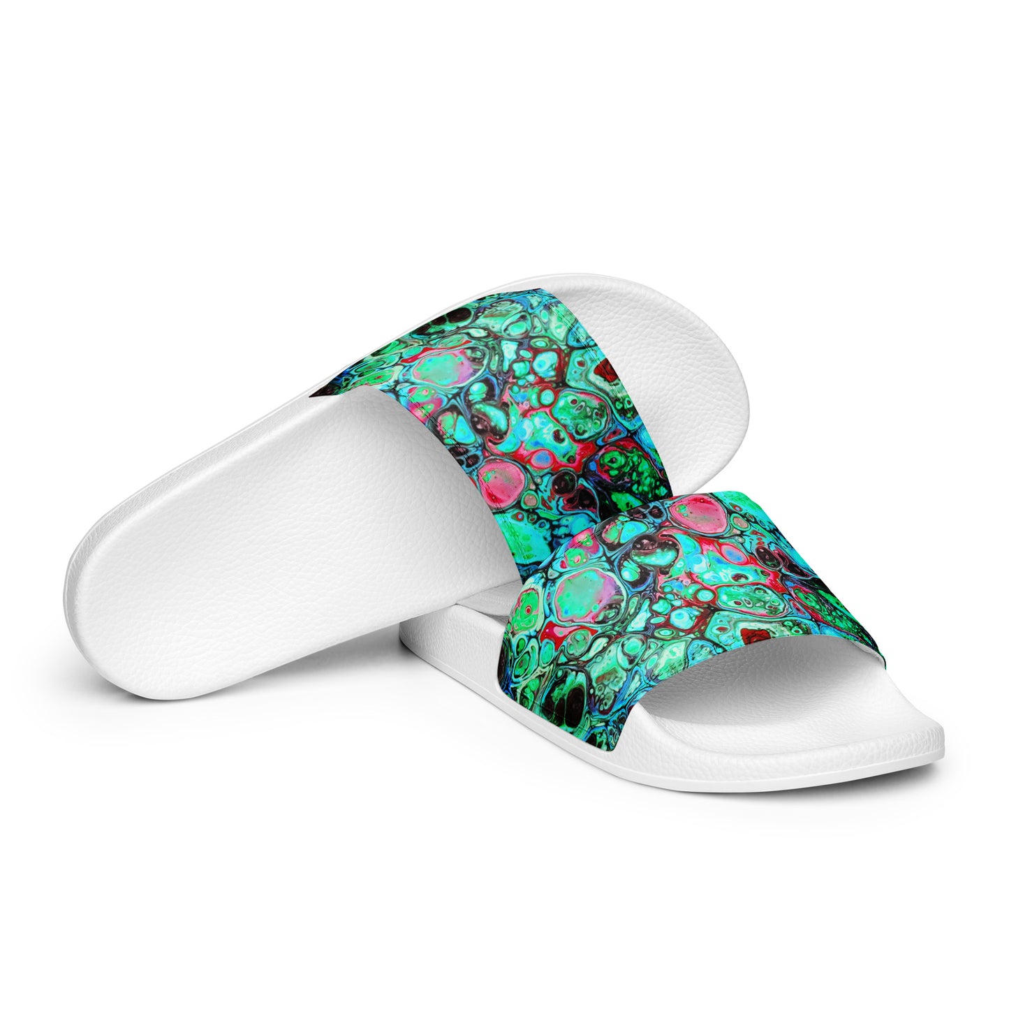 Women's Slides - Fluid Art Design - FA-007C-2