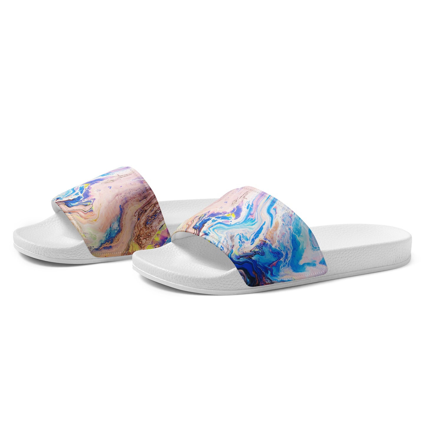 Women's Slides - Fluid Art Design - FA-019A