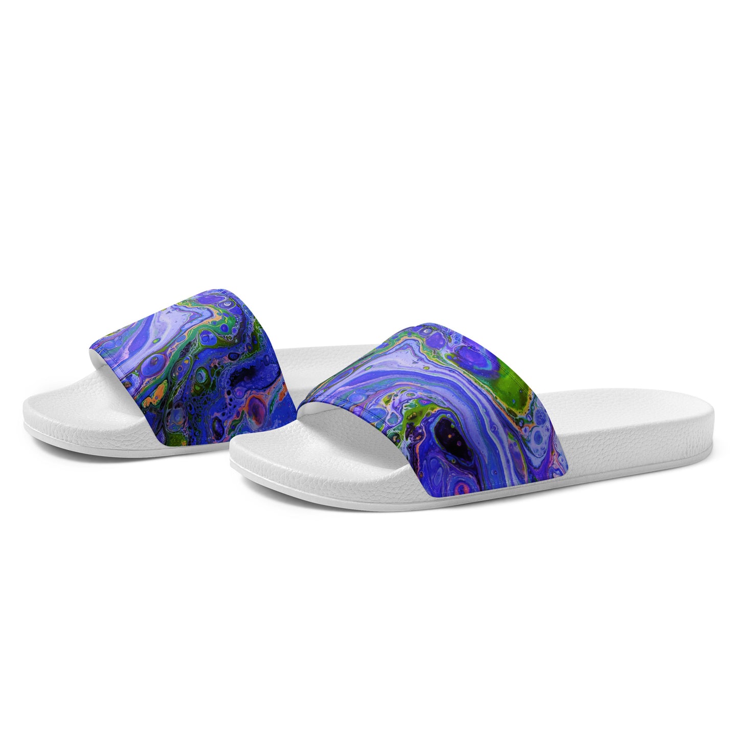 Women's Slides - Fluid Art Design - FA-011B-1