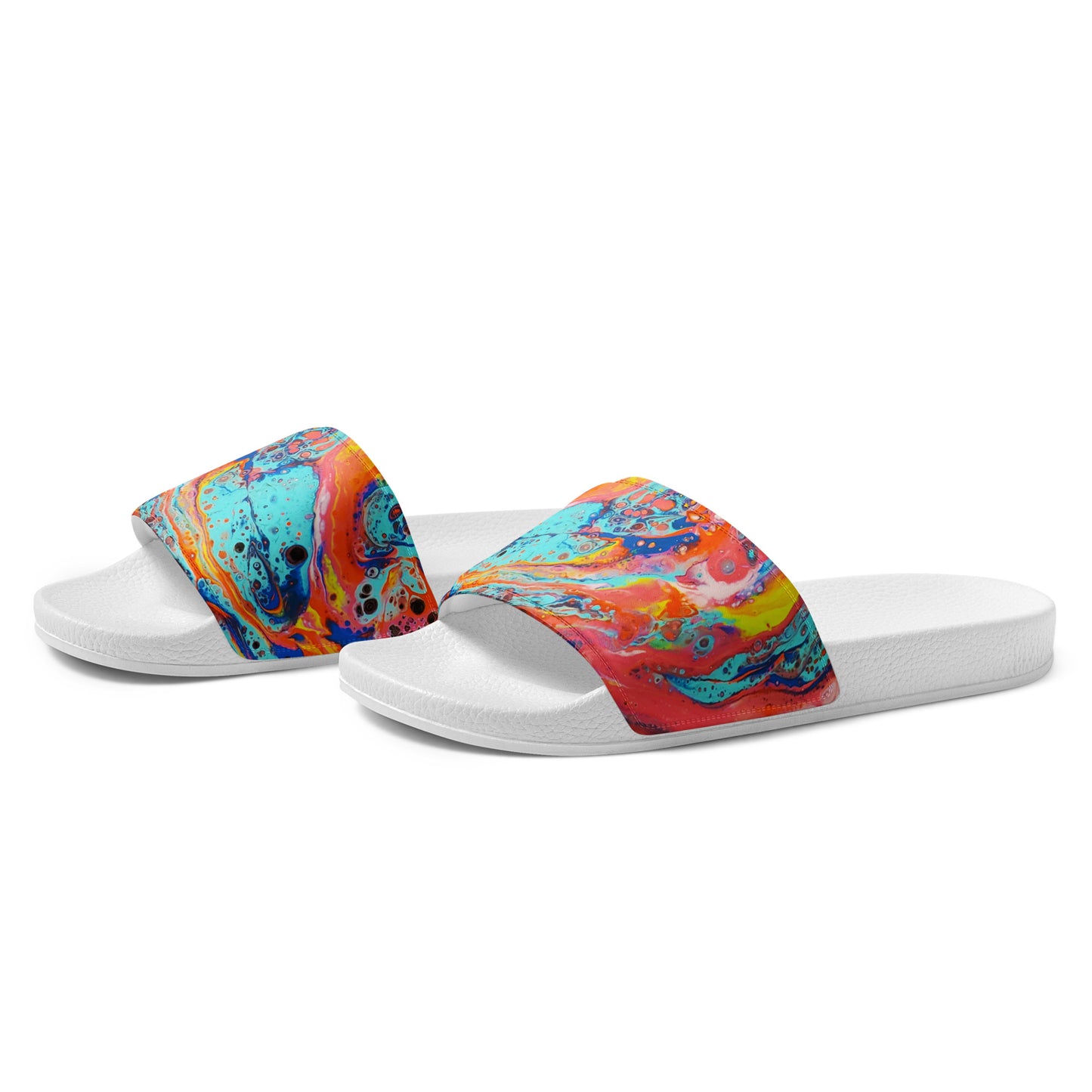 Women's Slides - Fluid Art Design - FA-008-2