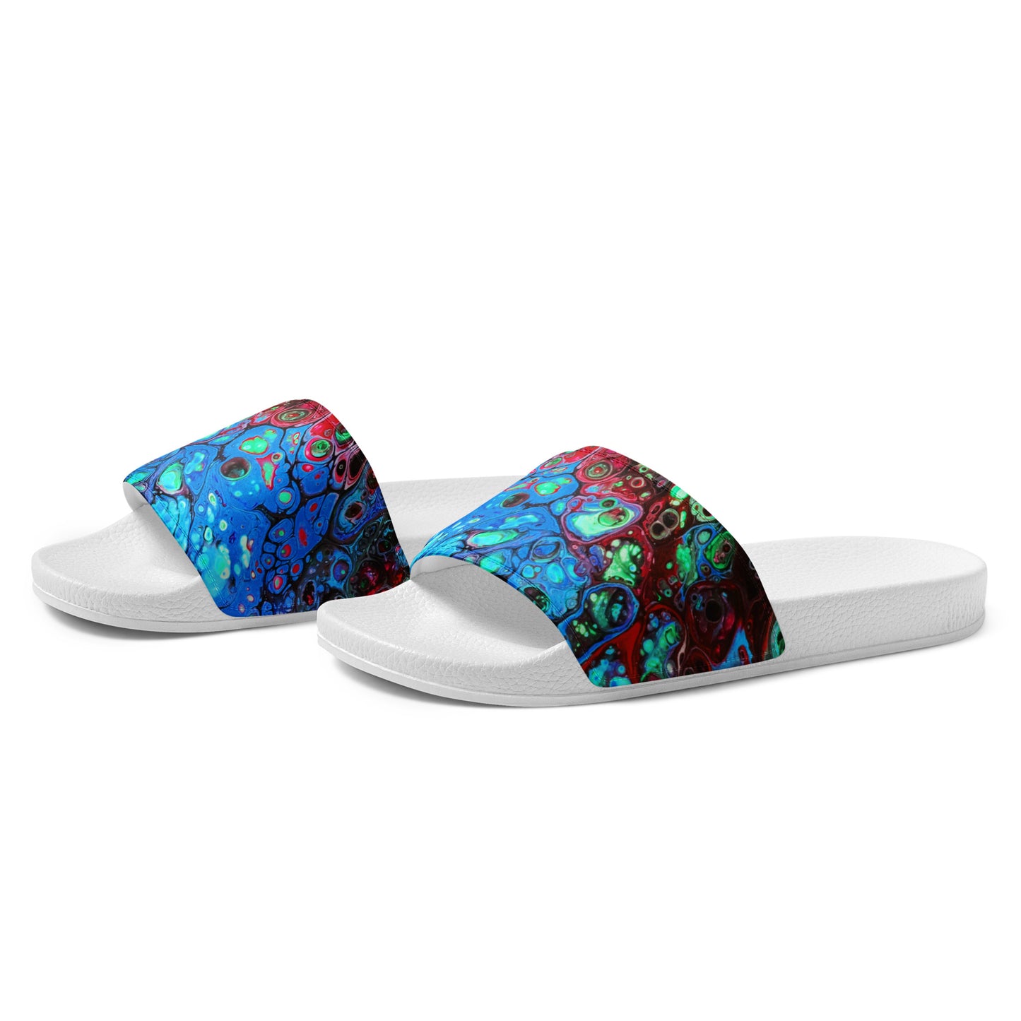 Women's Slides - Fluid Art Design - FA-007C-1
