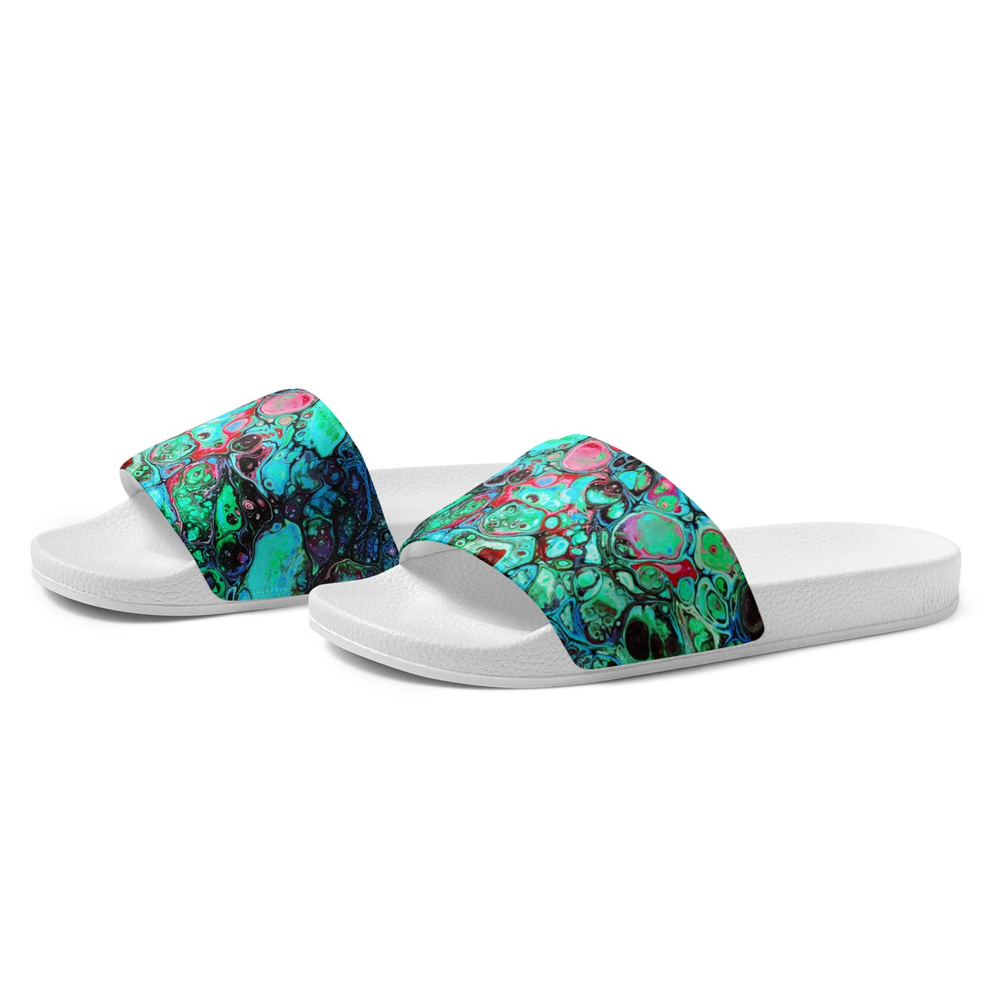 Women's Slides - Fluid Art Design - FA-007C-2