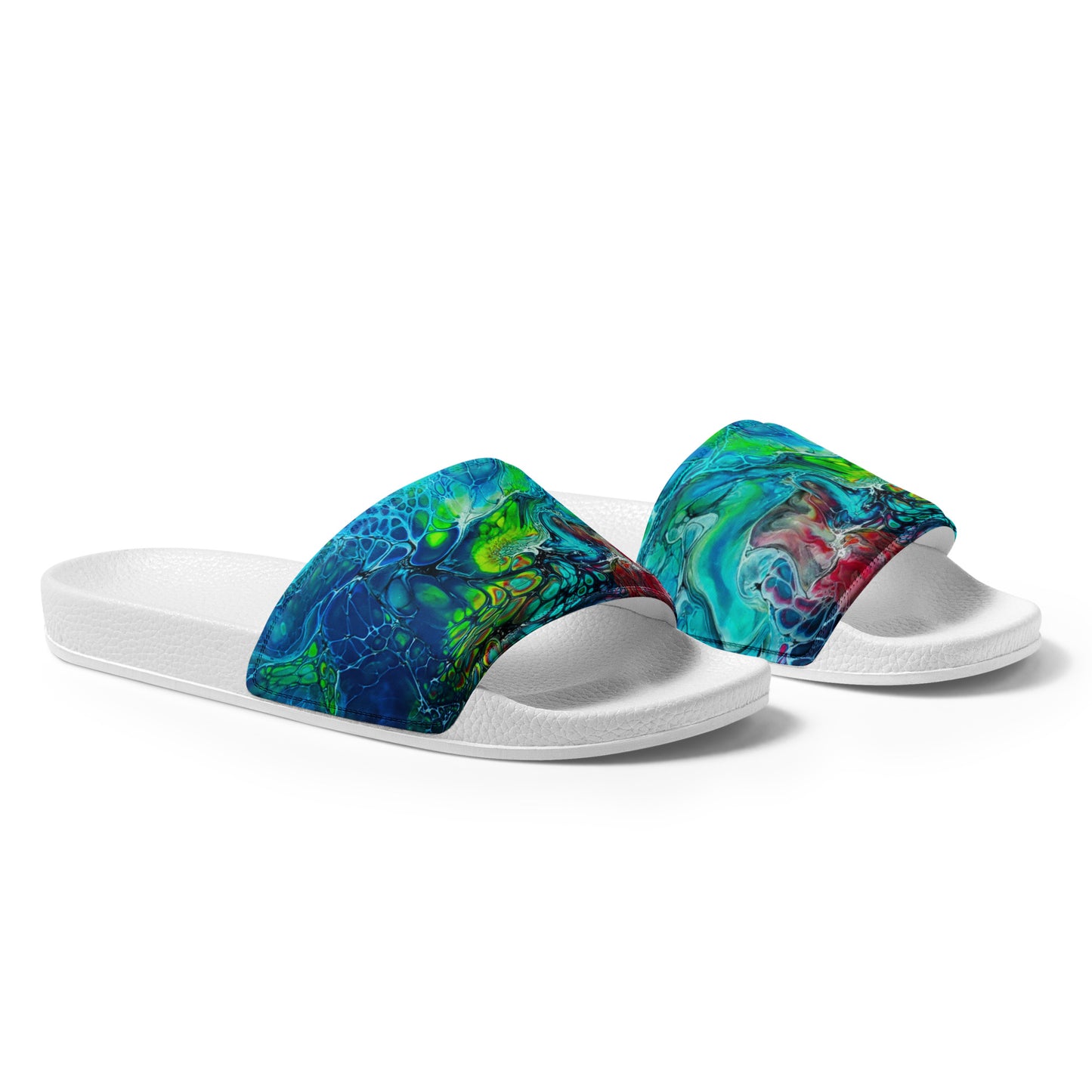 Women's Slides - Fluid Art Design - FA-013