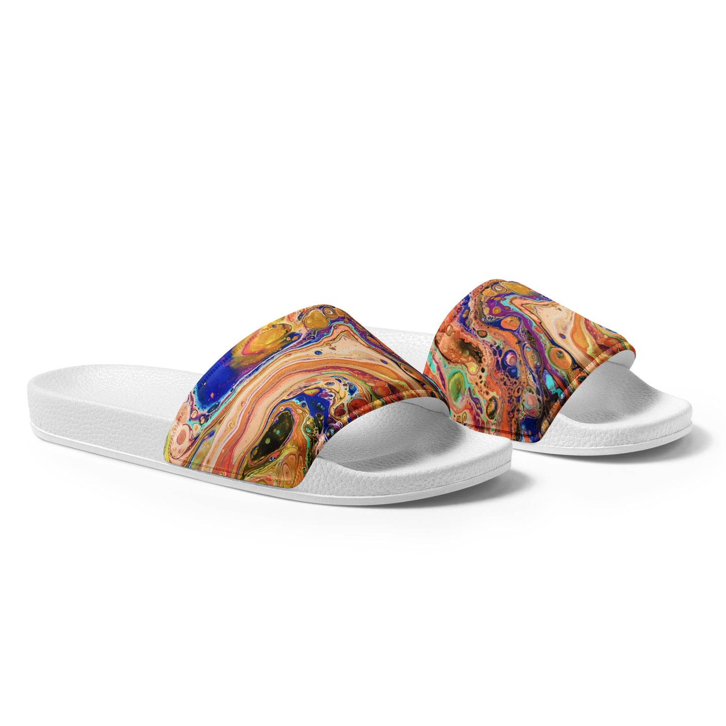 Women's Slides - Fluid Art Design - FA-011E-1