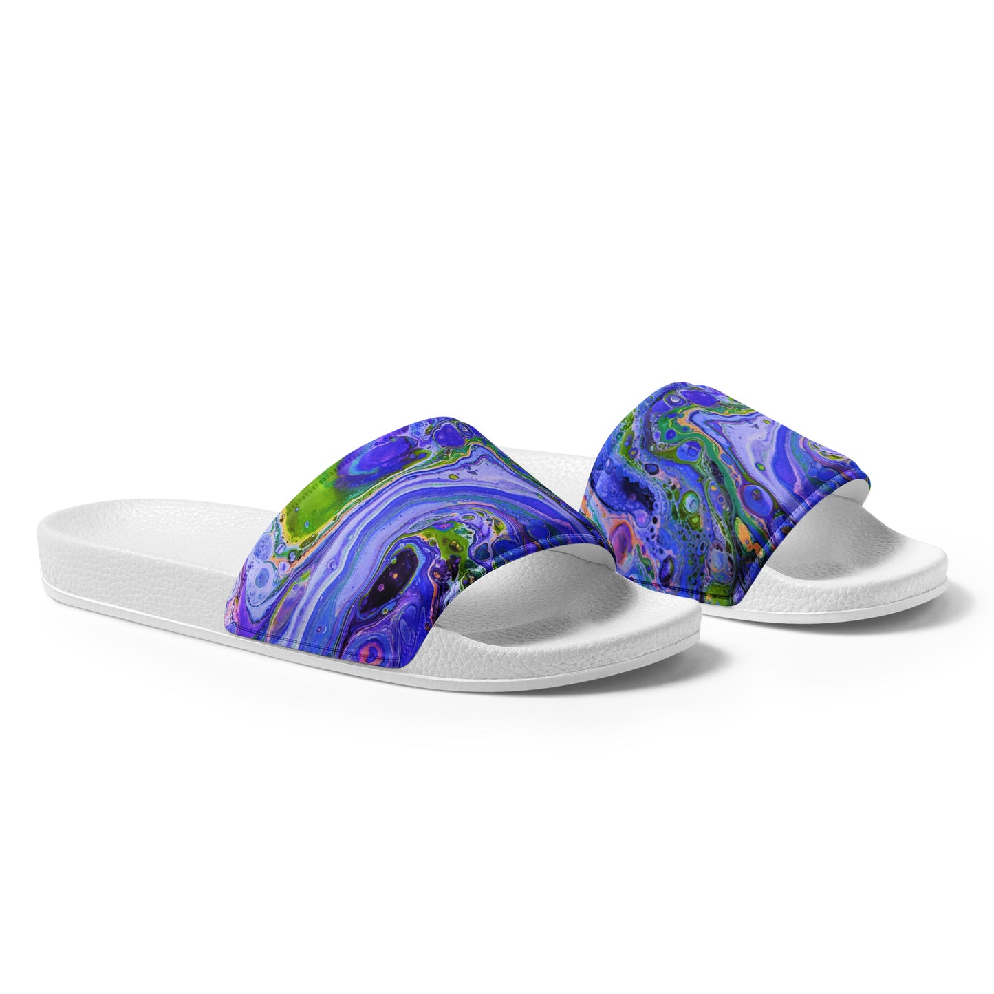 Women's Slides - Fluid Art Design - FA-011B-1