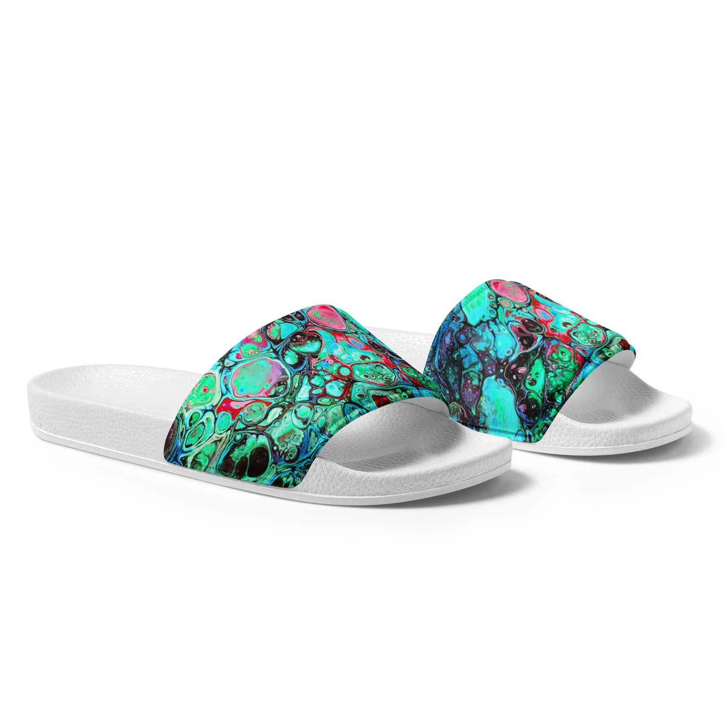 Women's Slides - Fluid Art Design - FA-007C-2