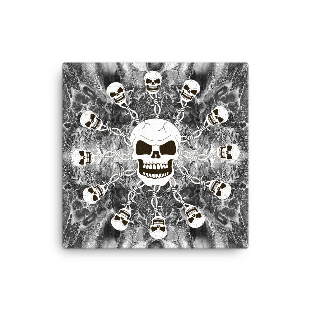 Skull Design 16" x 16" Canvas - SW-008