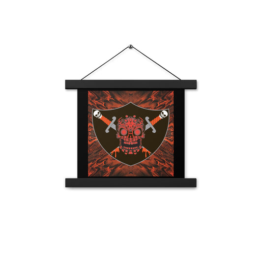Skull Design Enhanced Matte Paper Poster With Hanger - SW-009