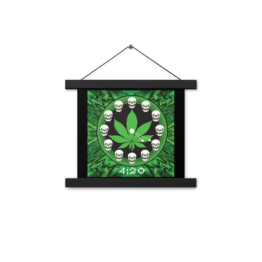 Skull Design Enhanced Matte Paper Poster With Hanger - SW-013