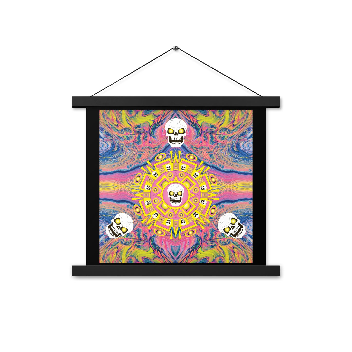 Skull Design Enhanced Matte Paper Poster With Hanger - SW-015
