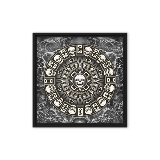 Skull Design 16" x 16" Framed Canvas - SW-005
