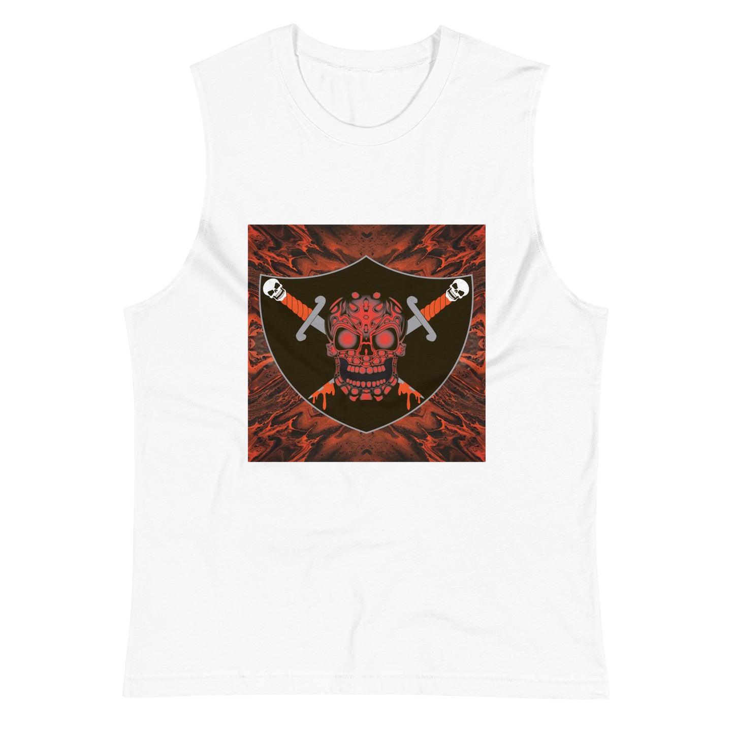 Skull Muscle Shirt | Bella + Canvas 3483 - SWN-MS-009