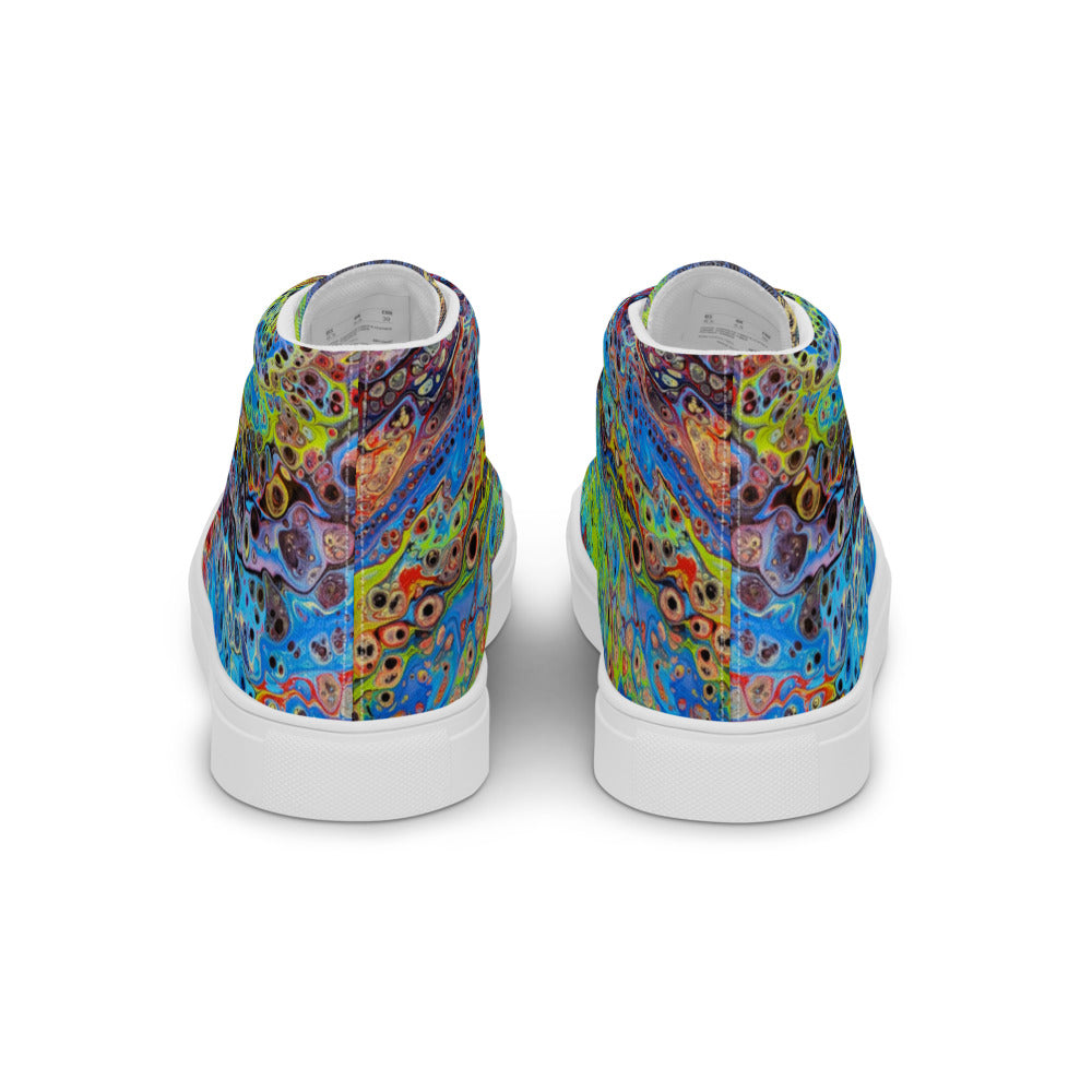 Women’s High Tops - Fluid Art Design - FA-015