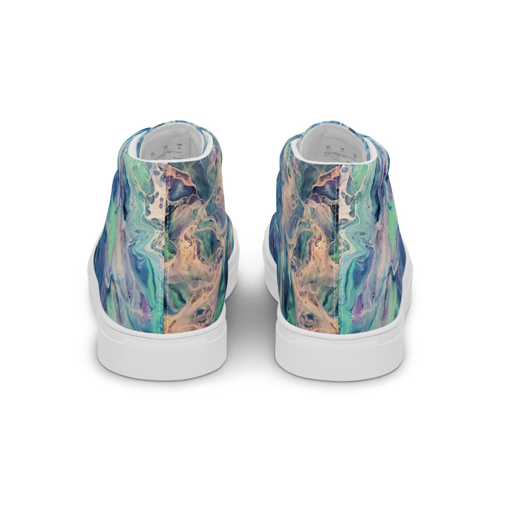 Women’s High Tops - Fluid Art Design - FA-005