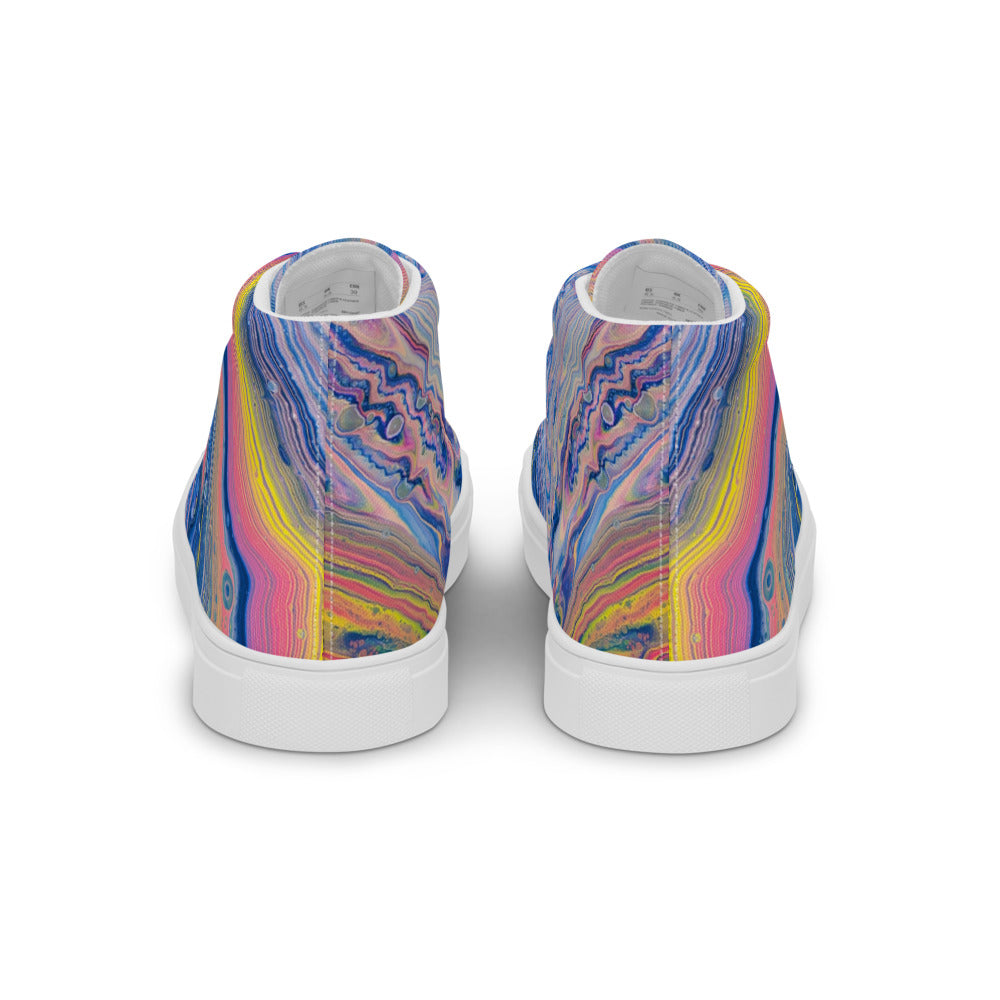 Women’s High Tops - Fluid Art Design - FA-004A
