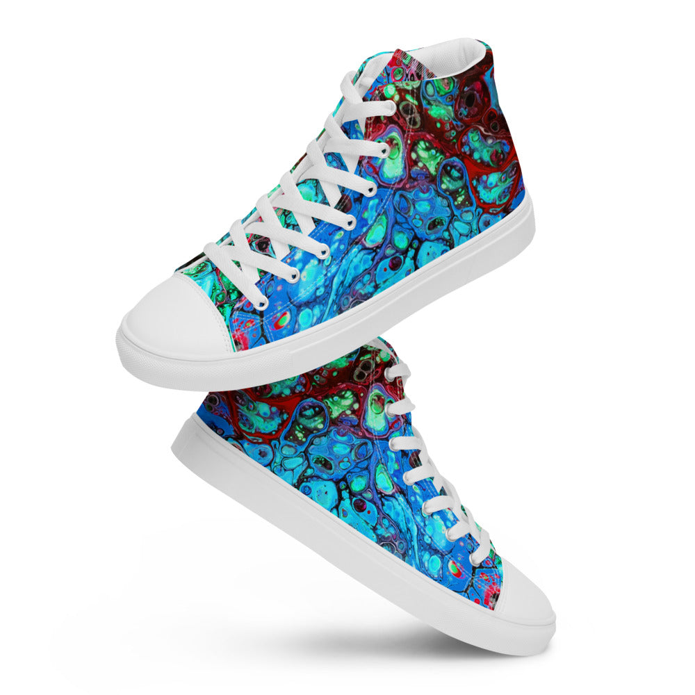 Women’s High Tops - Fluid Art Design - FA-007C