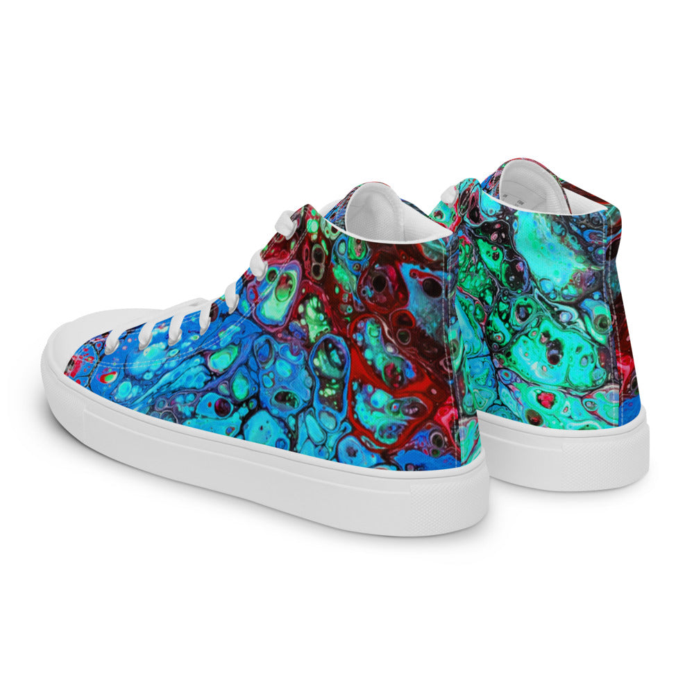 Women’s High Tops - Fluid Art Design - FA-007C